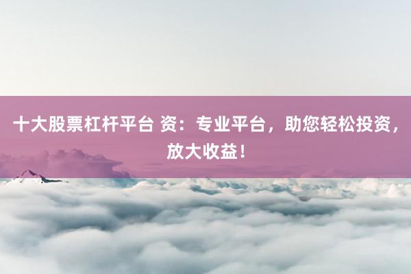 十大股票杠杆平台 资：专业平台，助您轻松投资，放大收益！