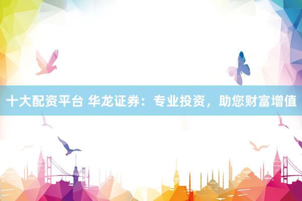 十大配资平台 华龙证券：专业投资，助您财富增值