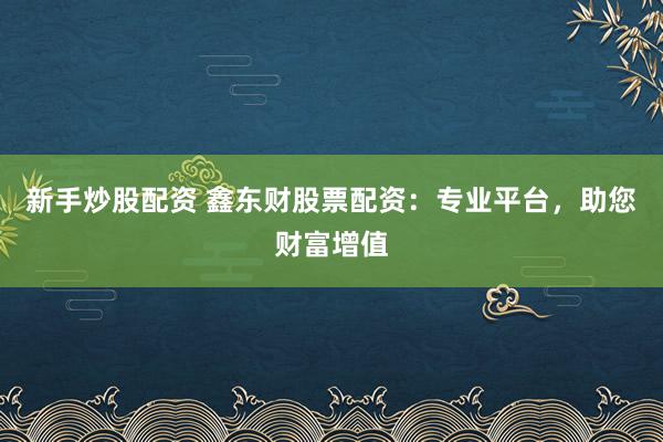 新手炒股配资 鑫东财股票配资：专业平台，助您财富增值