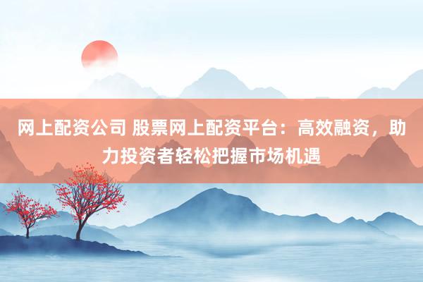 网上配资公司 股票网上配资平台：高效融资，助力投资者轻松把握市场机遇