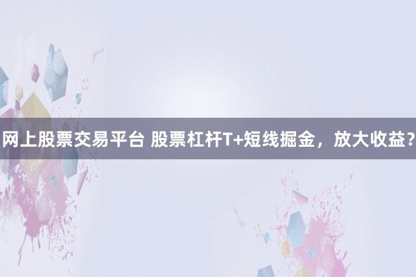 网上股票交易平台 股票杠杆T+短线掘金，放大收益？