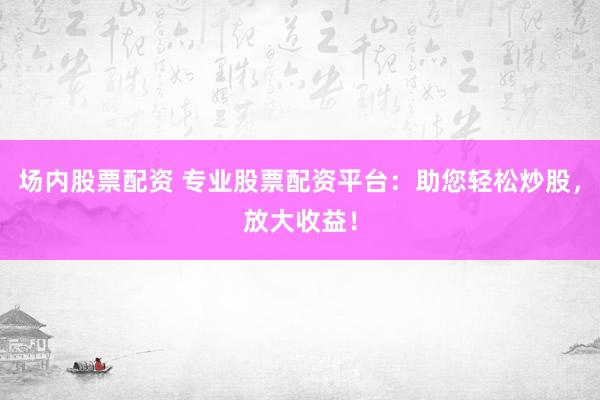 场内股票配资 专业股票配资平台：助您轻松炒股，放大收益！