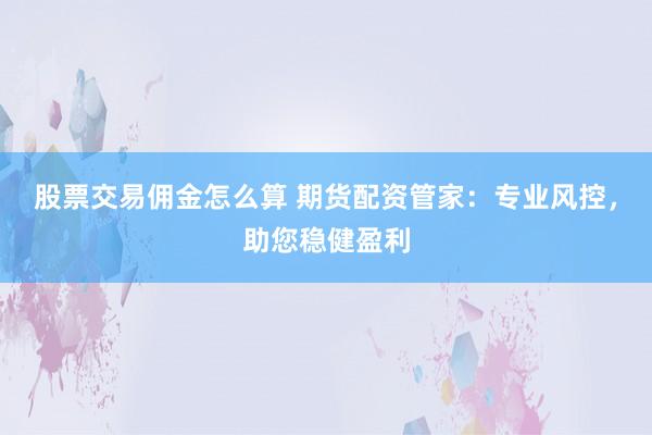 股票交易佣金怎么算 期货配资管家：专业风控，助您稳健盈利